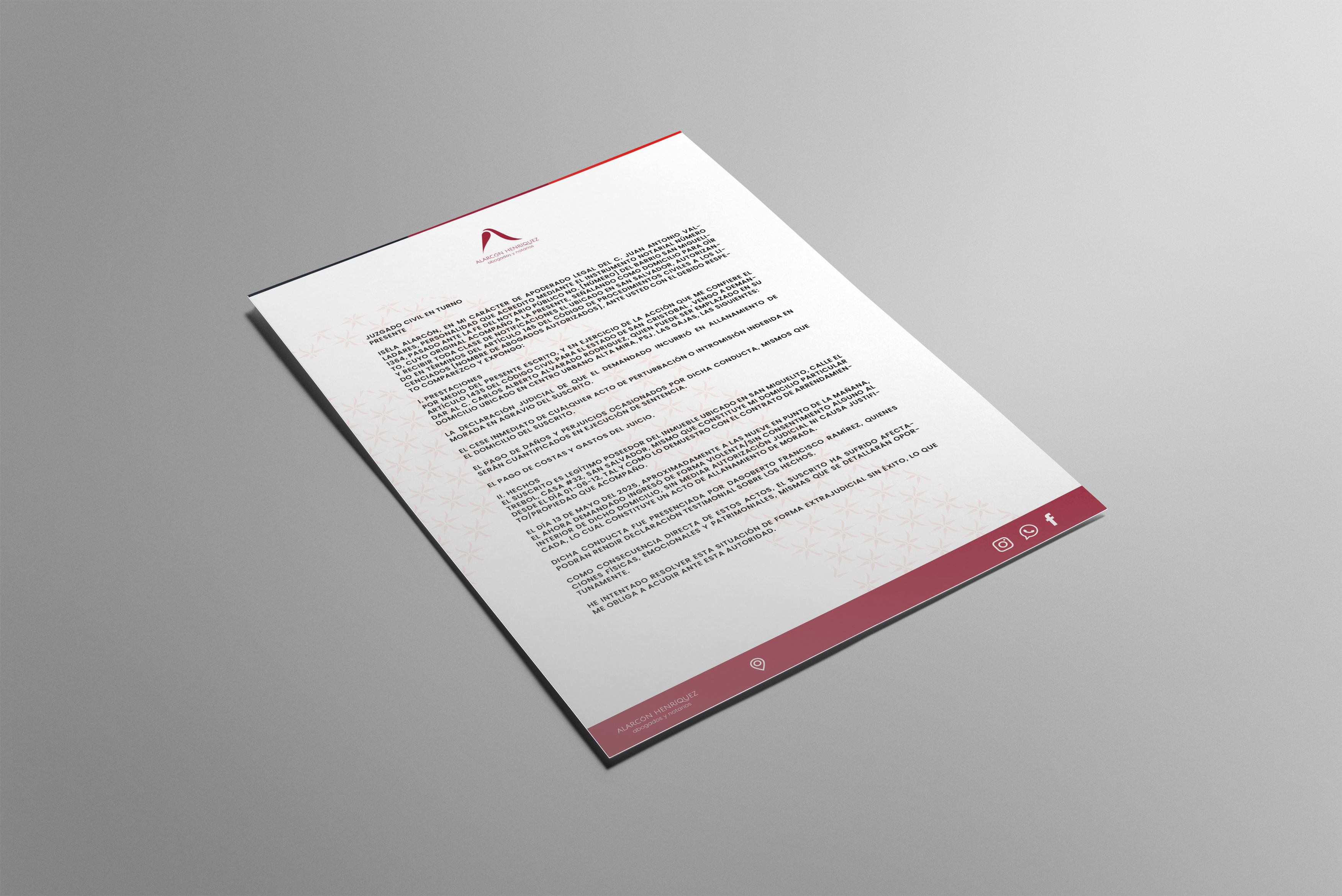 Identidad corporativa y presencia de marca para Alarcón Henríquez - Vista 3